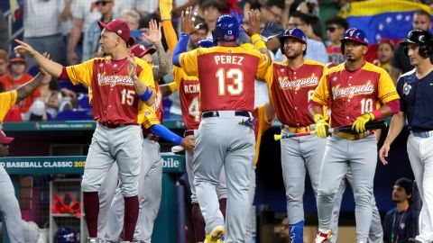 Venezuela celebra en el Clásico Mundial.