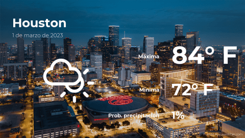 El tiempo para hoy en Houston, 1 de marzo de 2023