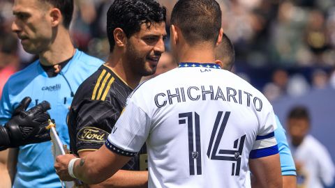 Mexicanos Carlos Vela y Javier Hernández con el LAFC y LA Galaxy.