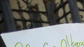 Protesta de activistas tras la muerte de 39 migrantes en Ciudad Juárez