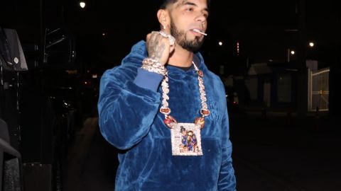 Anuel AA en Miami antes de reunirse con su amigo Maluma.