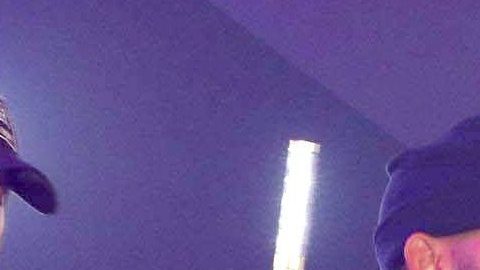 Arcangel y Anuel AA cuando aún eran amigos durante un evento en Miami.
