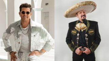 Carlos Vives y Pepe Aguilar, dos grandes estrellas de la música latina.