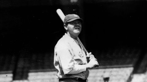 Babe Ruth con los Yankees de Nueva York en 1927.