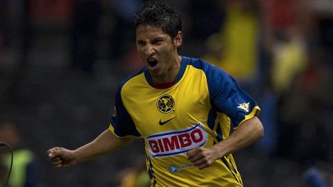 Ángel Reyna durante su etapa como jugador de América.