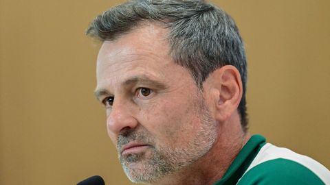 Diego Cocca durante una rueda de prensa de la Selección de México.