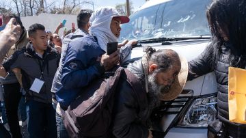 Protesta de migrantes en Ciudad Juárez