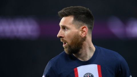 Lionel Messi con el PSG de Francia.