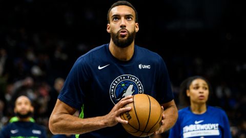 Rudy Gobert con los Minnesota Timberwolves en la NBA.