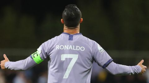 Cristiano Ronaldo durante un partido ante Al Nassr.