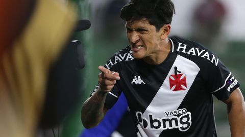 Germán Cano con la camiseta de Vasco Da Gama en Brasil.