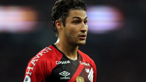 Marcinho con la camiseta del Atlético Paranaense.