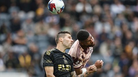 LAFC durante el partido ante Portland Timbers.