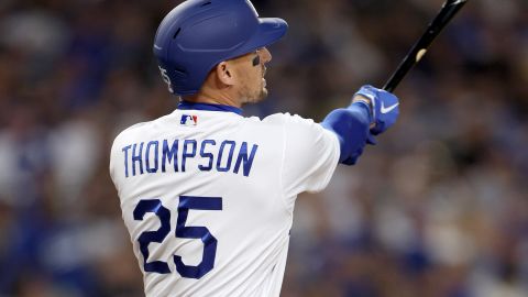 Trayce Thompson, jardinero de los LA Dodgers.