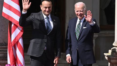 Joe Biden se reúne en Dublin con el presidente y primer ministro de Irlanda