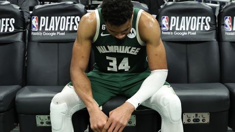 Giannis Antetokoumpo quedó eliminado en primera ronda.