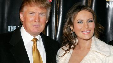 El expresidente Donald Trump con su esposa, Melania Trump.