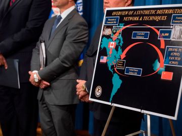 En 2017, un mapeo del Departamento de Justicia mostró cómo se traficaba el fentanilo, donde México no tenía parte en la ecuación.