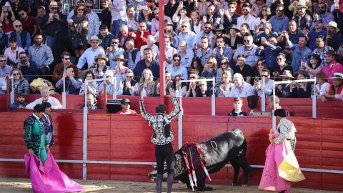 Espectáculo taurino en México.