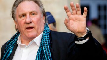 French actor Gerard Depardieu waves as he arrives at the Town Hall in Brussels for a ceremony as part of the 'Brussels International Film Festival' (Briff) on June 25, 2018. (Photo by THIERRY ROGE / BELGA / AFP) / Belgium OUT (Photo credit should read THIERRY ROGE/AFP via Getty Images)