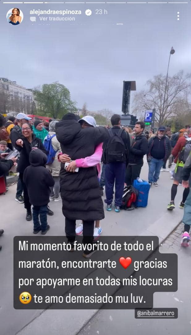 Despite the message that she was not one hundred percent due to injury, Alejandra Espinosa dared to run an important marathon.