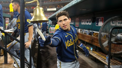 Luis Urías jugador mexicano de los Brewers.