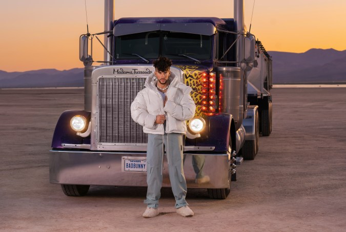 Figura de cera de Bad Bunny en el Museo Madame Tussauds de Las Vegas.