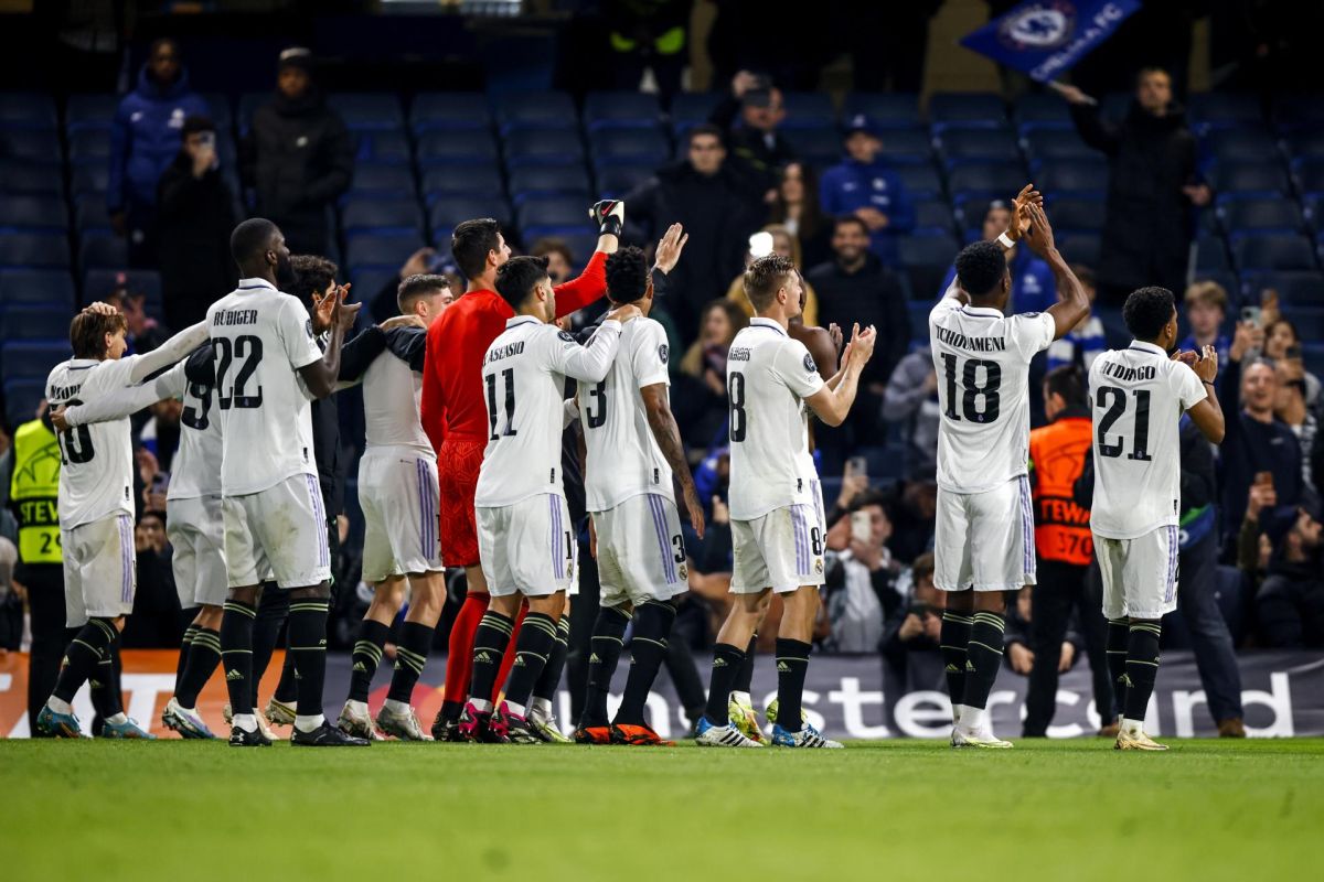 Real Madrid celebra su triunfo ante el Chelsea y una nueva clasificación a semifinales de Champions.