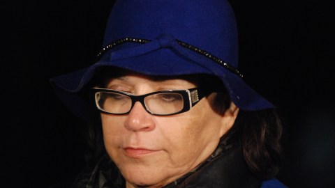 Rosa Rivera, madre de la cantante de regional mexicano Jenni Rivera, en un homenaje que le hicieron a su hija en 2013.