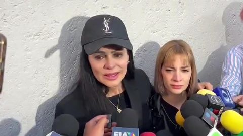 Maribel dice que le pide a Dios por la viuda de su hijo.