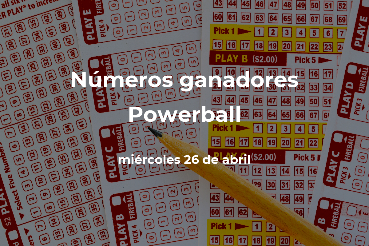 Powerball Winning Numbers Live Today, Wednesday, April 26, 2023 with a