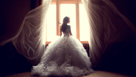 5 diseños de vestidos de novia corte princesa para tu boda soñada