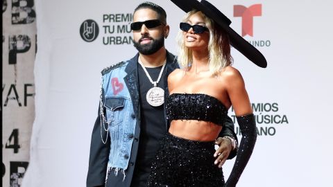 La exmiss universo Zuleyka Rivera y su novio DJ Luian.