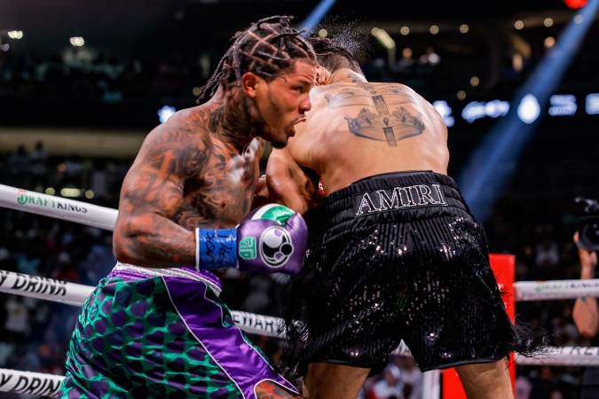 LAS VEGAS, NEVADA - APRIL 23: Gervonta Davis vs Ryan Garcia at T-Mobile Arena in Las Vegas, Nevada.