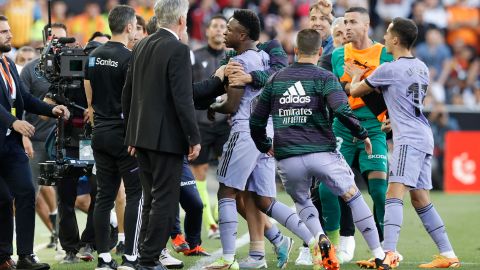 Es la primera expulsión de Vinicius Jr. con el Real Madrid.