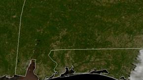 Imagen de satélite dele huracán Ian a su paso por Florida.