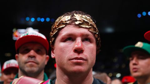 Saúl 'Canelo' Álvarez tras ganar a John Ryder.