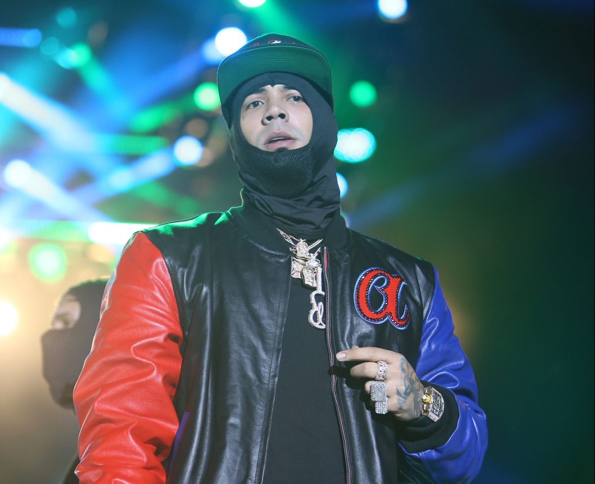 Anuel AA en un evento en Miami.
