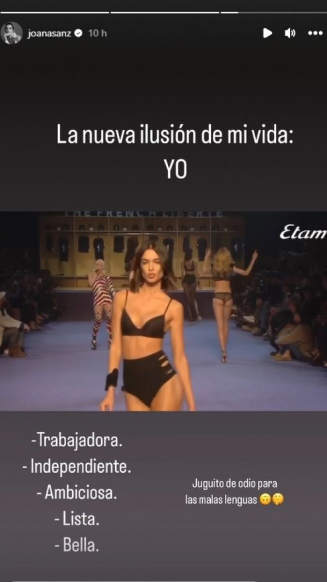 Joana Sanz sigue en su lucha tras separarse de Dani Alves.