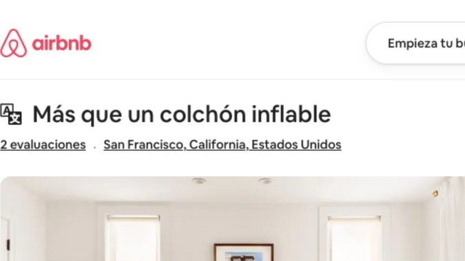 El fundador de Airbnb puso una de las habitaciones de su casa en alquiler.