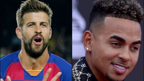 Gerard Piqué, exjugador del FC Barcelona. Ozuna, cantante de género urbano.