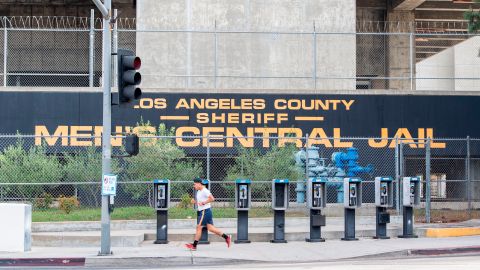 Outside view of the Men Central Jail, amid the Covid 19 pandemic, May 12, 2020, in Los Angeles, California. - Cases of COVID-19 in the Los Angeles County jail system have spiked by nearly 60% in the span of a week, according to numbers reported on May 12, 2020 by Sheriff Alex Villanueva. (Photo by VALERIE MACON / AFP) (Photo by VALERIE MACON/AFP via Getty Images)