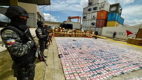 Decomiso de droga en Ecuador