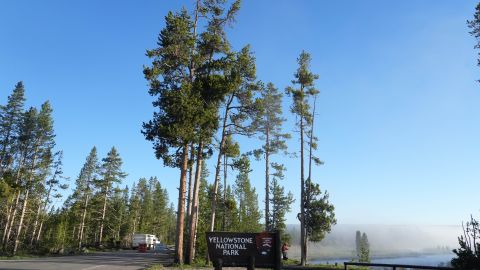 Encuentran a una mujer muerta dentro de un automóvil en el Parque Nacional de Yellowstone