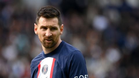 Lionel Messi durante el partido del PSG vs. Lorient.