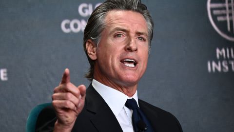 California Governor Gavin Newsom speaks during the Milken Institute Global Conference in Beverly Hills, California on May 2, 2023. (Photo by Patrick T. Fallon / AFP) (Photo by PATRICK T. FALLON/AFP via Getty Images)