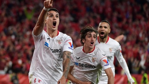 Erik Lamela, delantero argentino del Sevilla.