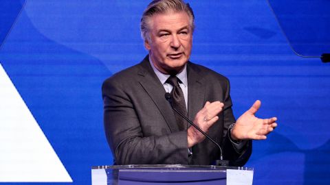 NEW YORK, NEW YORK - DECEMBER 09: Alec Baldwin speaks during the 2021 RFK Ripple Of Hope Gala at New York Hilton Midtown on December 09, 2021 in New York City. (Photo by Dimitrios Kambouris/Getty Images)