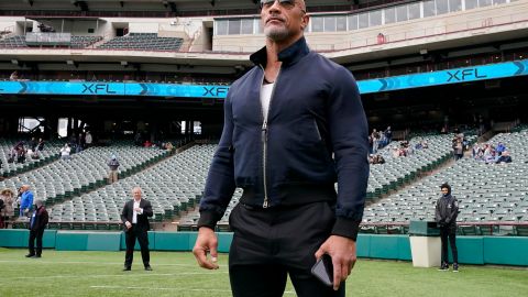 El propietario de la XFL, Dwayne Johnson.