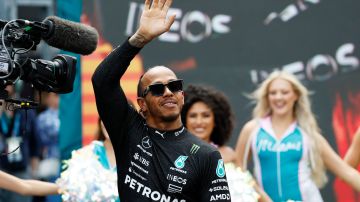 Lewis Hamilton tras el GP de Miami 2023.